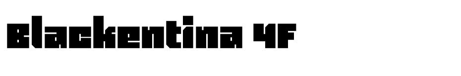 Blackentina 4F Font Family font